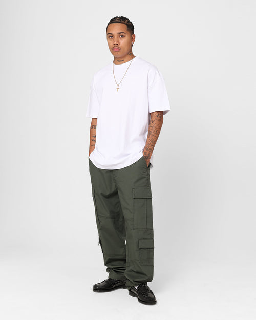 Stussy Tonal Stock Oversized Heavy Weight T-Shirt White