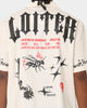 Loiter Tattoo Button Up Shirt Ecru