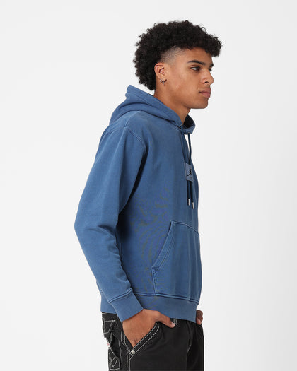 Jordan Essentials Statement Washed Fleece Pullover Hoodie Sky J French Blue