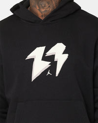 Jordan Flight MVP Fleece Pullover Hoodie Black/Sail