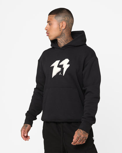 Jordan Flight MVP Fleece Pullover Hoodie Black/Sail