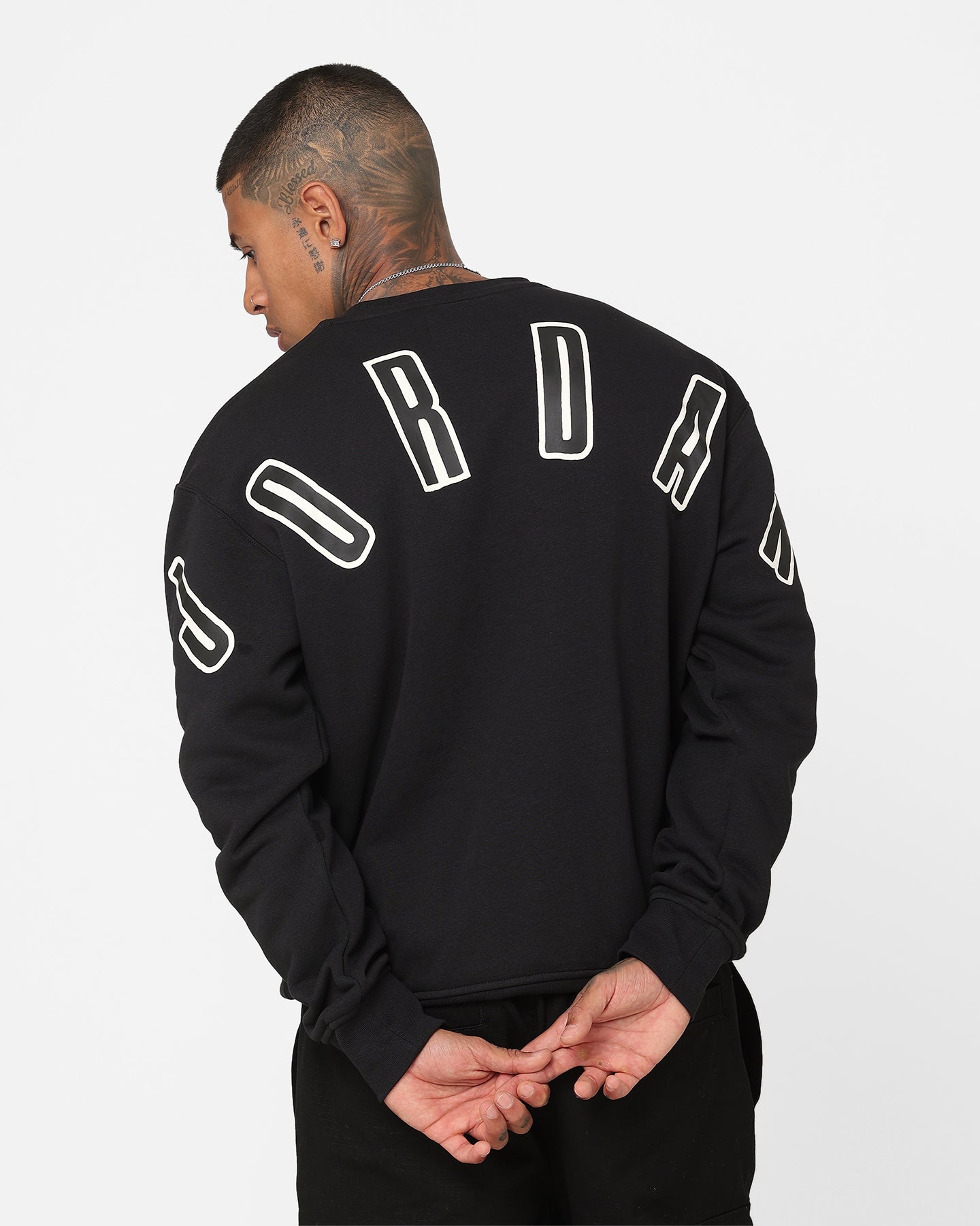 flight graphic fleece crew sweat