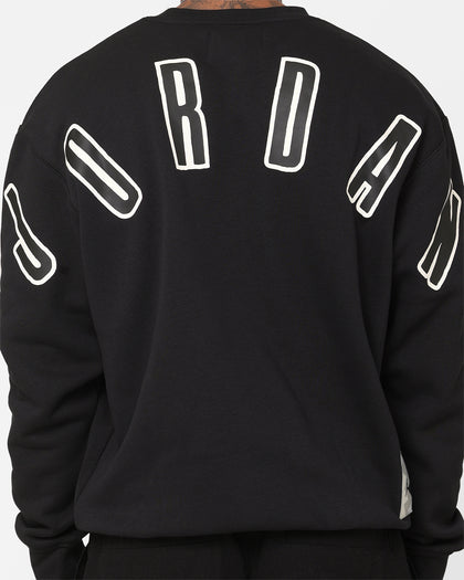 Jordan Flight MVP Graphic Fleece Crewneck Sweatshirt Black/Sail