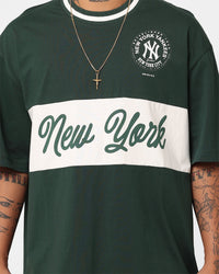 New Era New York Yankees Panel T-Shirt Dark Green