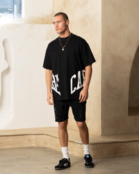 Carre Double Arch Oversized T-Shirt Black
