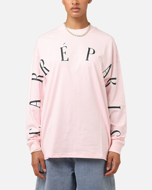 Carre Global Oversized Long Sleeve T-Shirt Pink