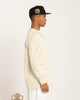 Carre Global Oversized Long Sleeve T-Shirt Light Stone