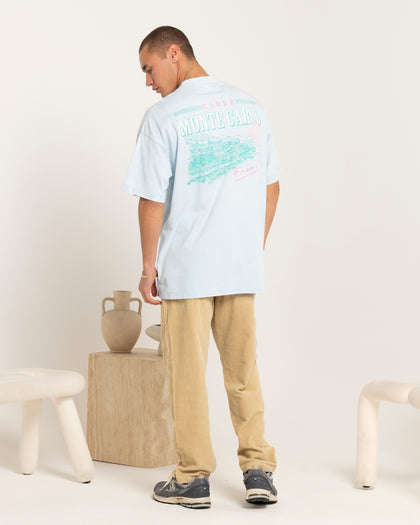 Carre Monte Carlo Oversized T-Shirt Light Blue