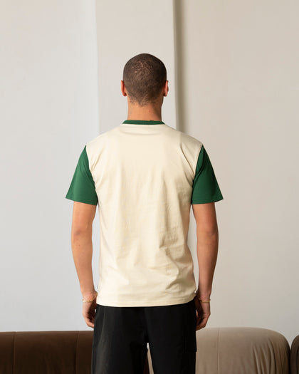 Carre Script Two Tone T-Shirt Off White