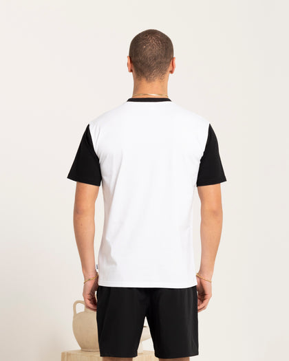 Carre Script Two Tone T-Shirt White/Black