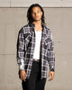 Saint Morta Patriot Long Sleeve Flannel Shirt Black/Grey