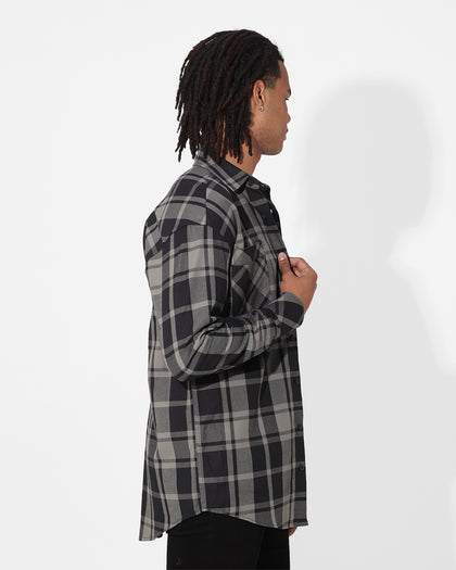 Saint Morta Mulberry Long Sleeve Flannel Shirt Khaki Green