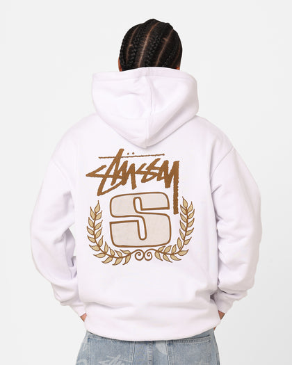 Stussy S Wreath Hoodie White