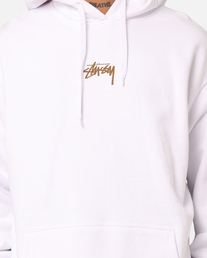 Stussy S Wreath Hoodie White
