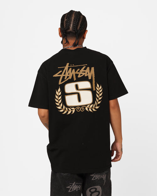 Stussy S Wreath T-Shirt Pigment Black