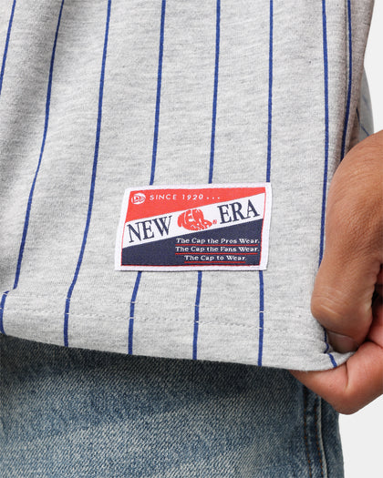 New Era Golden State Warriors Pinstripe T-Shirt Grey