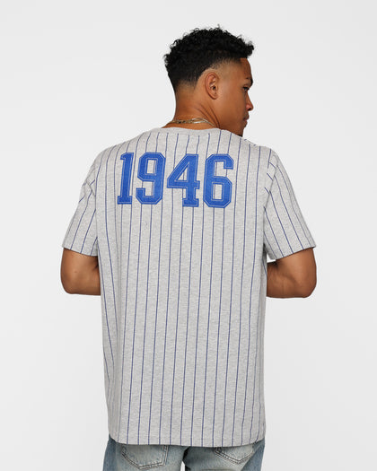 New Era Golden State Warriors Pinstripe T-Shirt Grey