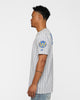 New Era Golden State Warriors Pinstripe T-Shirt Grey