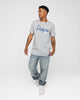 New Era Los Angeles Dodgers Pinstripe T-Shirt Grey