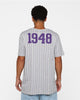 New Era Los Angeles Lakers Pinstripe T-Shirt Grey