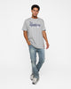 New Era New York Yankees Pinstripe T-Shirt Grey