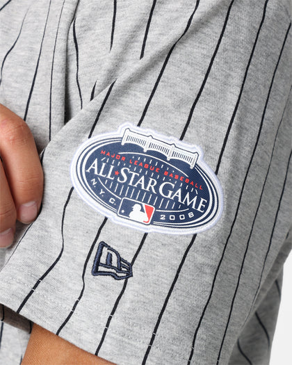 New Era New York Yankees Pinstripe T-Shirt Grey
