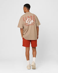 Carre TT Oversized T-Shirt Mocha