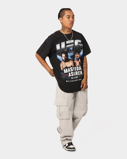 UFC By Goat Crew 239 Card Vintage T-Shirt Black Wash