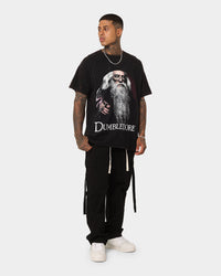 American Thrift X Harry Potter Dumbledore Vintage T-Shirt Black Wash