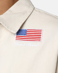X-Large Records Work Jacket Beige
