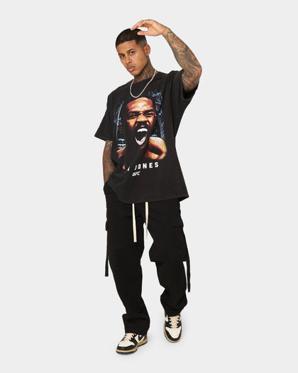 UFC By Goat Crew Jon Jones Bones Vintage T-Shirt Black Wash