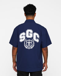 Students Golf Baker Cabana Shirt Navy