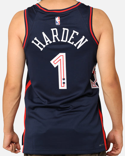 Nike Philadelphia 76ers James Harden City Edition 2023/24 Dri-FIT Swingman Jersey College Navy