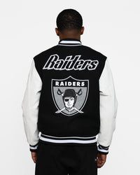 Pro Standard Oakland Raiders Wool Varsity Jacket Black/White