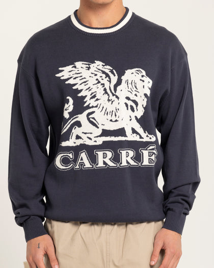 Carré Brave Knitted Sweater Navy