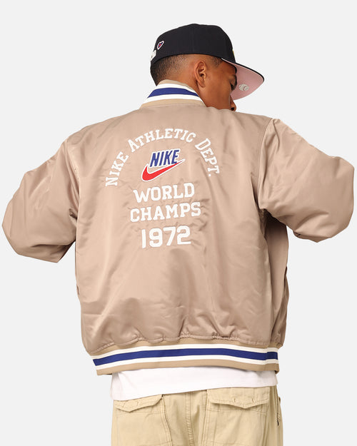 Nike Dugout Satin Jacket Khaki/Sail/Deep