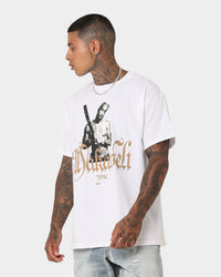 Tupac Machavelli Photo T-Shirt White