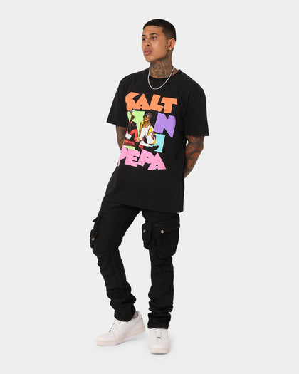 Salt N Pepa Retro Vintage T-Shirt Washed Black
