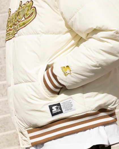 Starter Athletic Bomber Jacket Off White