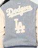 Pro Standard Women's Los Angeles Dodgers Varsity Jacket Denim