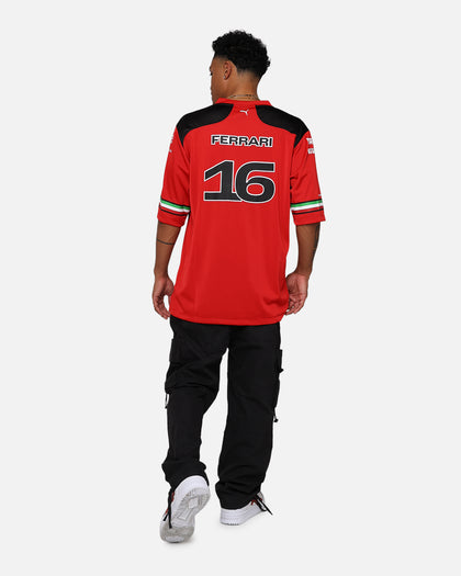 Puma X Scuderia Ferrari Charles Leclerc American Football Jersey Rosso Corsa
