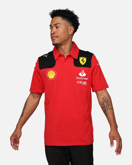 Puma X Scuderia Ferrari Team Polo Shirt Rosso Corsa