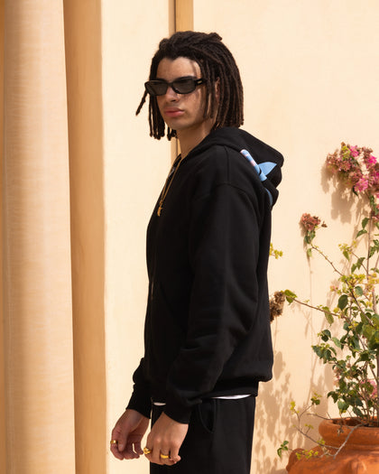 Playboy By Culture Kings Lit Bunny Fully Zip Hoodie Black