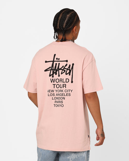 Stussy Solid World Tour LCB T-Shirt Washed Pink