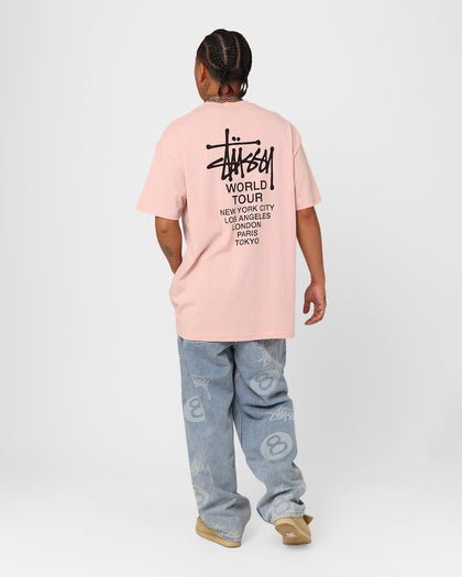 Stussy Solid World Tour LCB T-Shirt Washed Pink