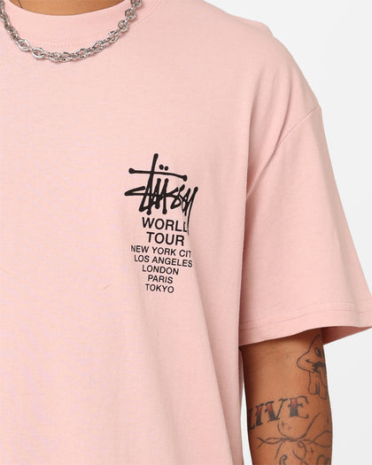 Stussy Solid World Tour LCB T-Shirt Washed Pink