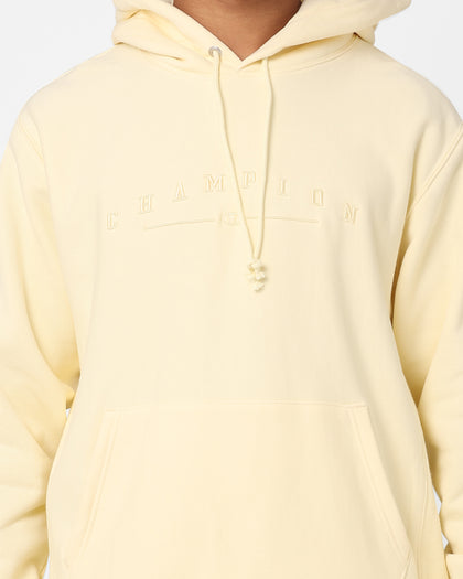 Champion Reverse Weave 2k Logo Hoodie Post Yellow