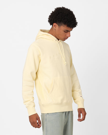 Champion Reverse Weave 2k Logo Hoodie Post Yellow