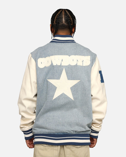Pro Standard Dallas Cowboys Varsity Denim Jacket Denim/Linen