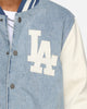 Pro Standard Los Angeles Dodgers Varsity Blue Jacket Denim/Linen